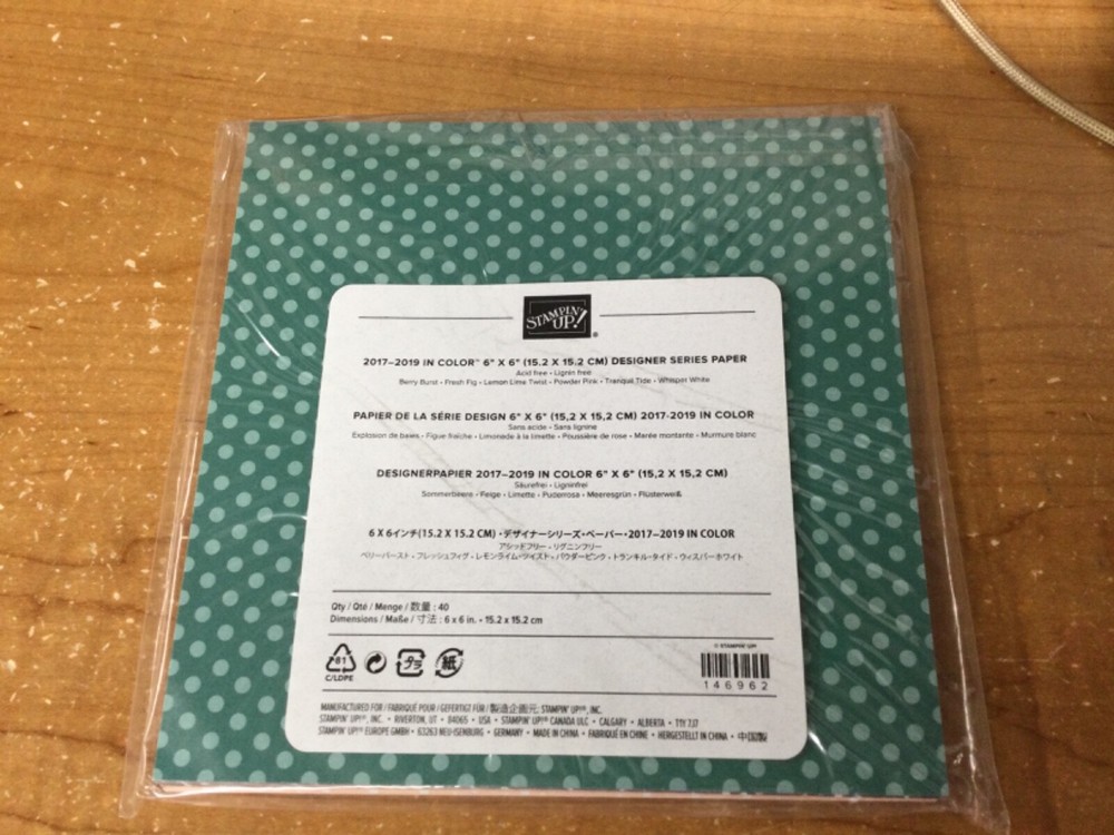 Papel Stampin Up 2017-2019 EN COLOR 6