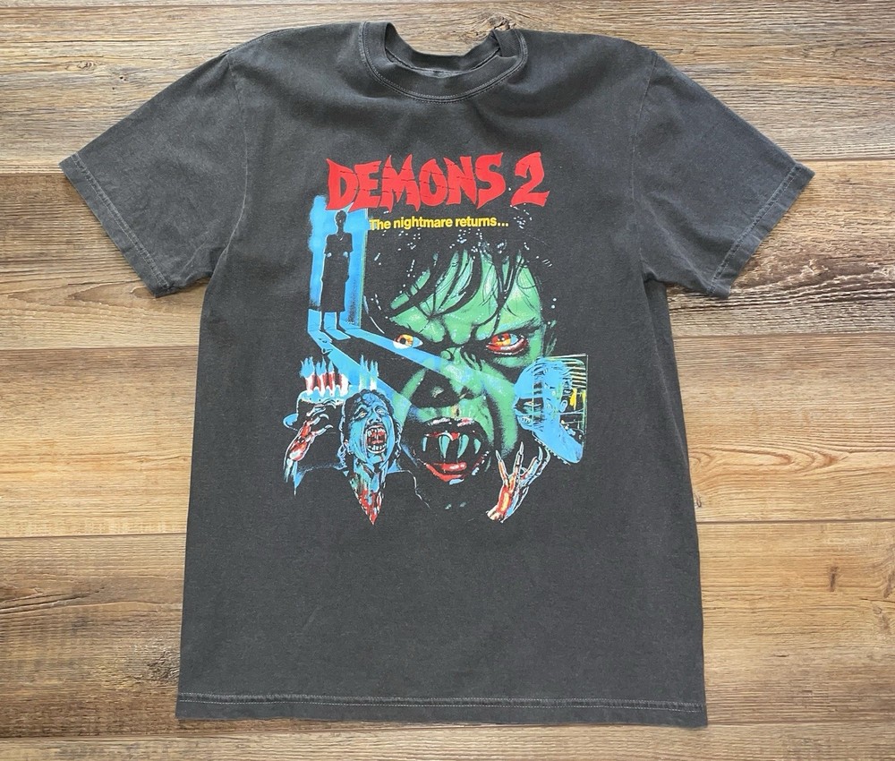 Demons 2 - Horror 80s Movie Promo Graphic Shirt Mens Medium Tee