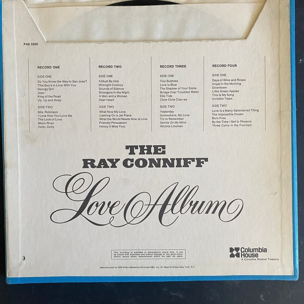 Ray Conniff – The Love Album LP Record 1970 Columbia House Easy Listening 33 RPM