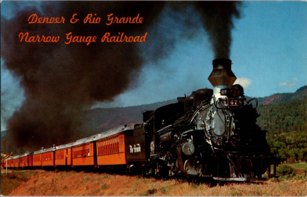 Between Durango And Silverton Colorado CO : TRAIN SCENE m/14 BC8019