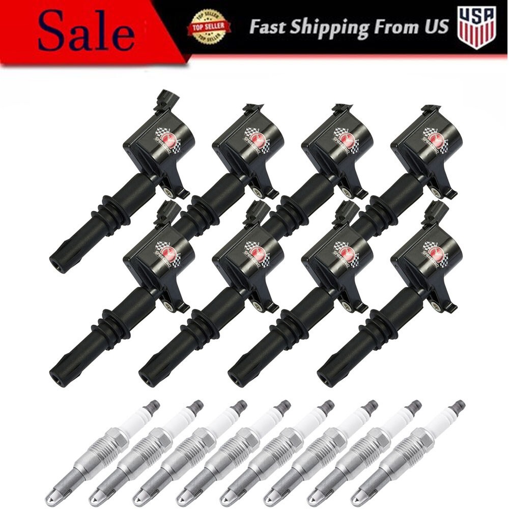 8Pack Ignition Coil & Spark Plug For 2006 2007 2008 Ford Explorer 4.6L V8 DG511