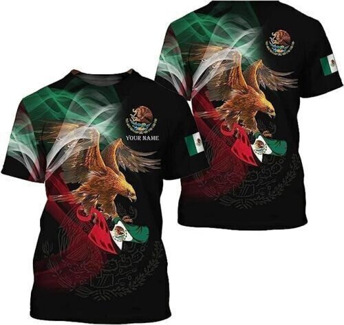 Camisas de Mexico Customized 3D T-SHIRT US SIZE FATHER DAY GIFT BEST PRICE