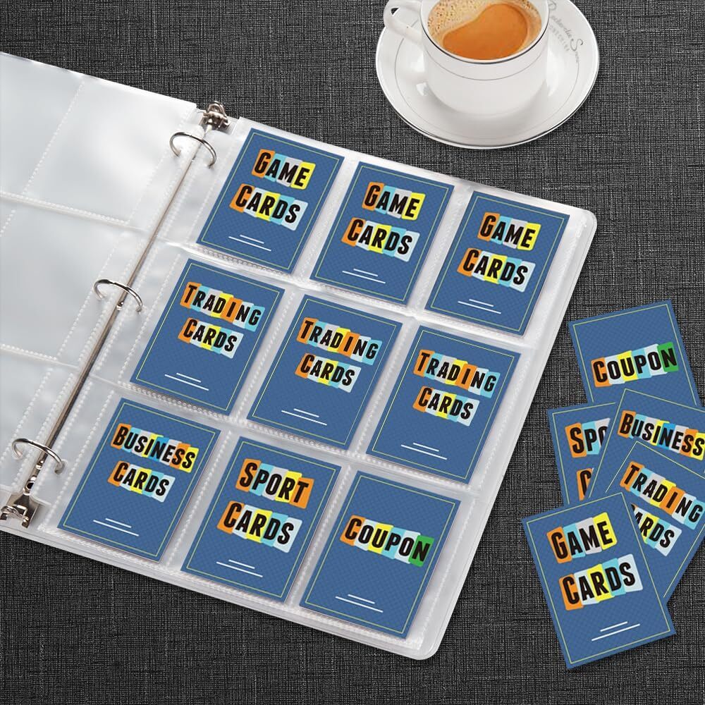 25 Pocket Pages Holder Baseball Card Sleeves Collector Album Sheets Binder