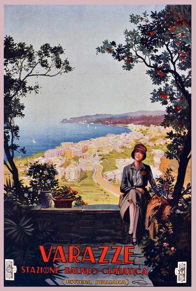 Poster print.Home Room Interior design.Travel Italy.Varazze.6539