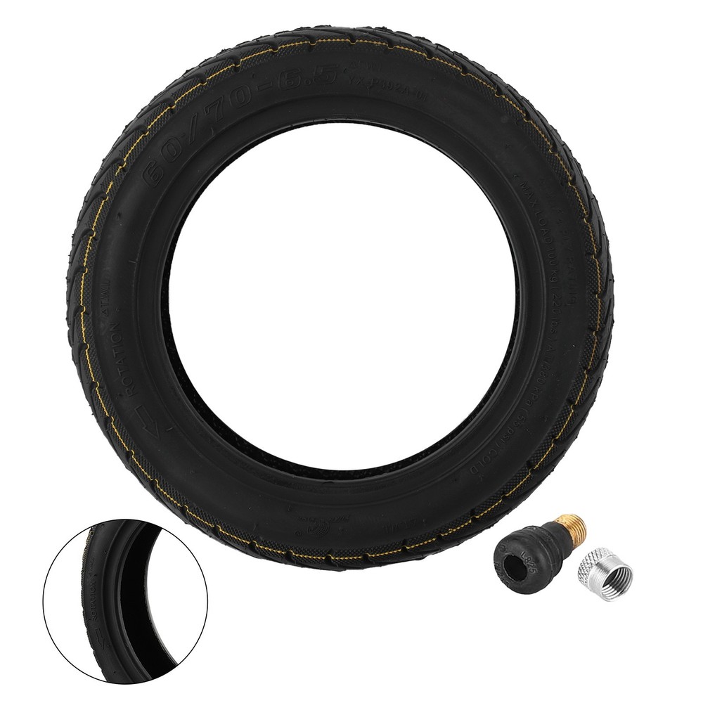 Tubeless Tire for Electric Scooter 245x245x55mm 520g 60/70-6.5 Outdoor Accessory