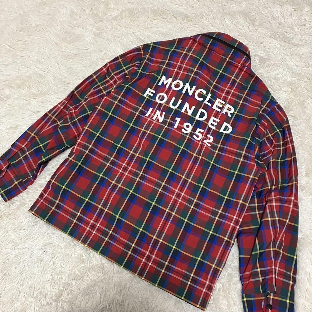 Moncler Back Print Nylon Jacket Unisex Rare Vintage Style