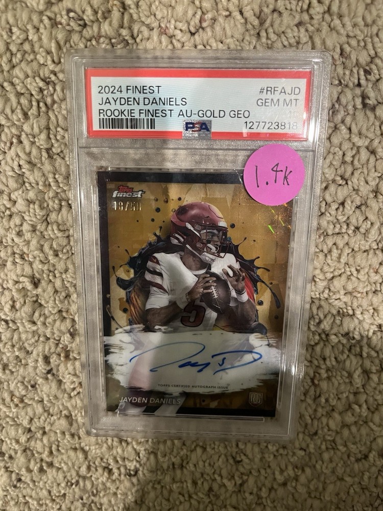 2024 Topps Finest - Rookie Finest Autographs Jayden Daniels PSA 10