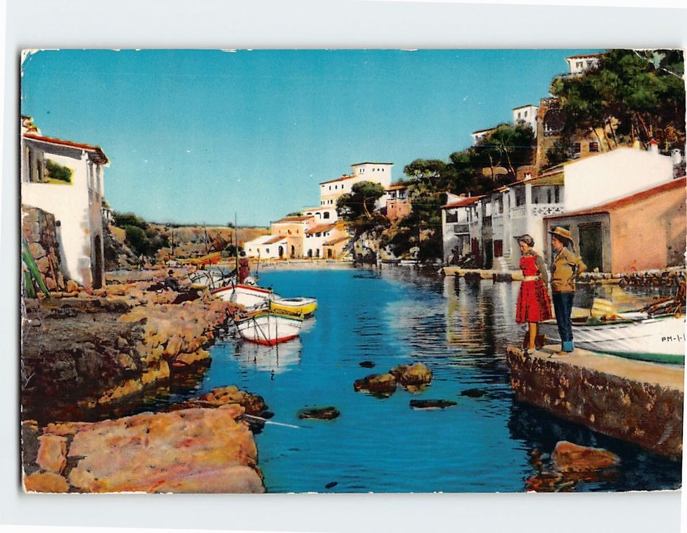 Postcard Cala Figuera Mallorca Spain