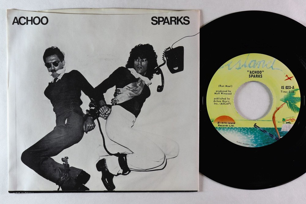 Rock Glam 45 - Sparks - Achoo - Island NM