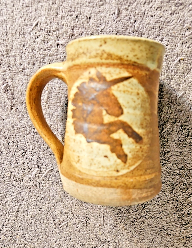 1981 Minnesota Renaissance Festival Mug Unicorn Cup Stoneware Medieval USA