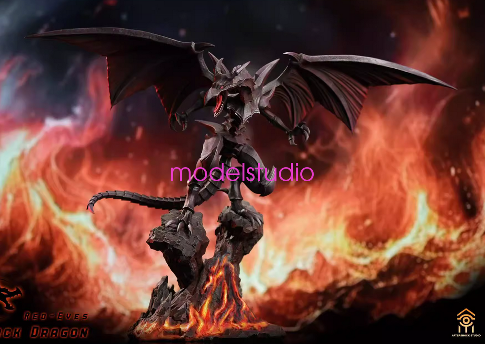 Aftershock Studio Yu-Gi-Oh! Red-Eyes Black Dragon Resin Statue Pre-order H45cm