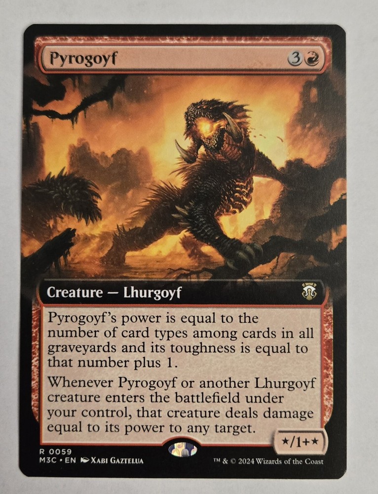 Extended Art Pyrogoyf - Modern Horizons 3 Commander M3C