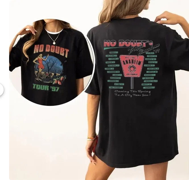 No Doubt Tragic Kingdom Tour '97 Vintage 2 Sided Tee Fan Merch S-5XL