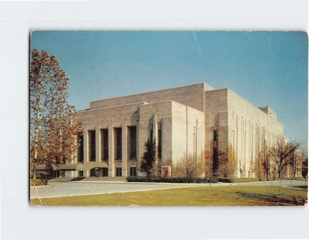 Postcard Indiana University Auditorium Bloomington Indiana USA