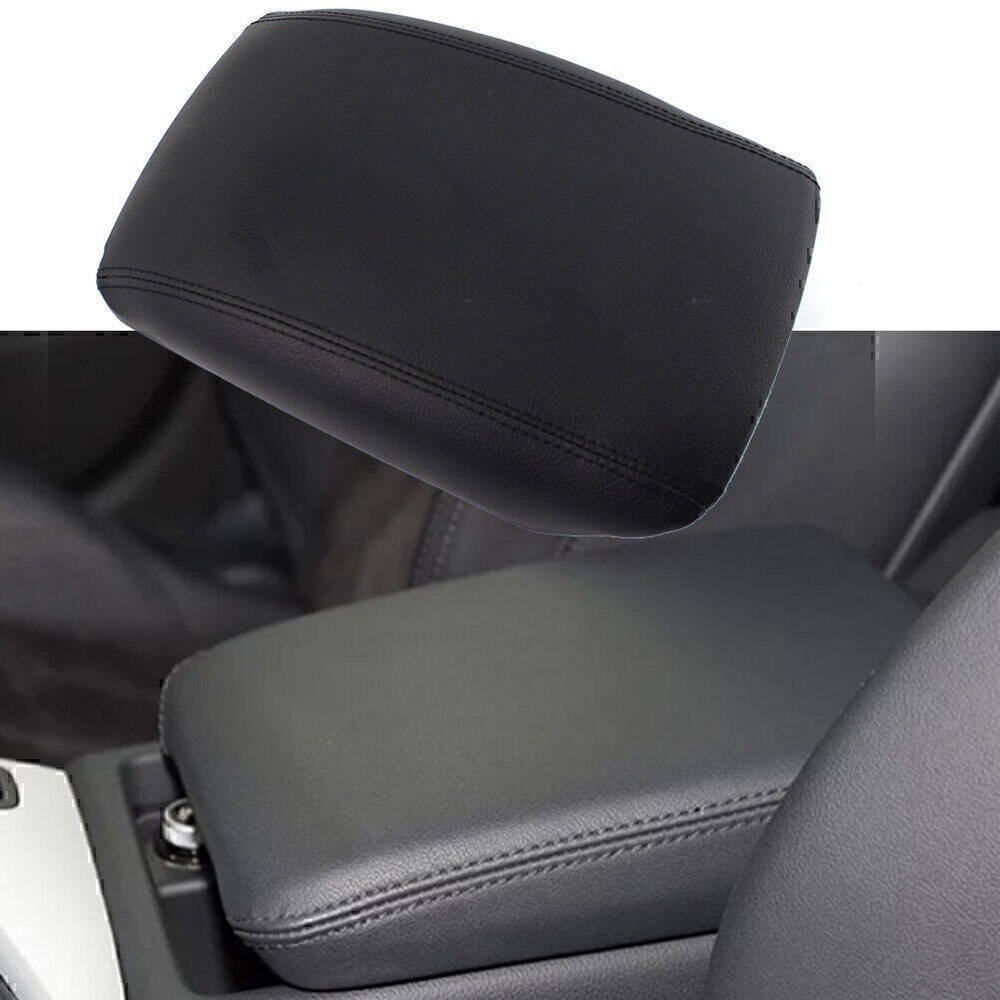 Car Leather Black Center Console Lid Armrest Cover For Audi Q5 2008-2017 2016 15