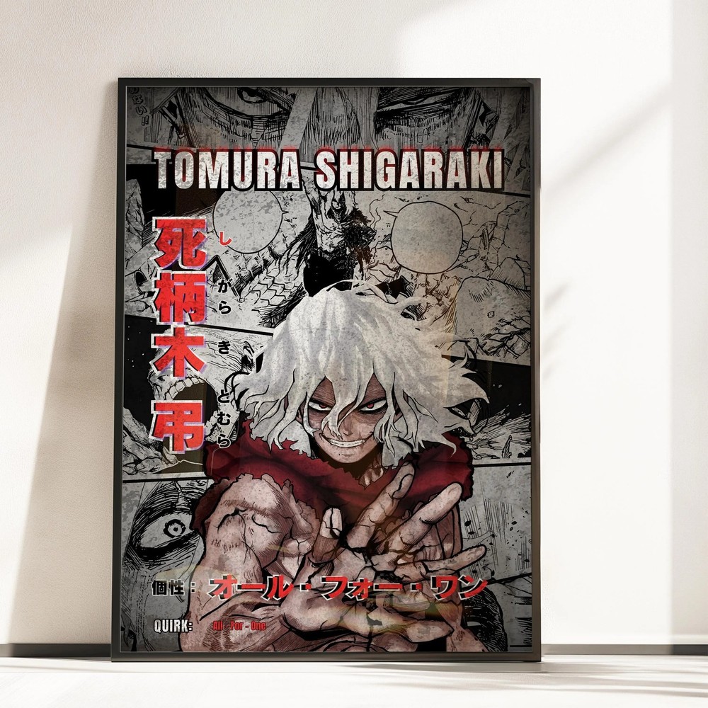 Tomura Shigaraki Apex of Chaos Anime Poster MHA Villain Wall Art All Sizes