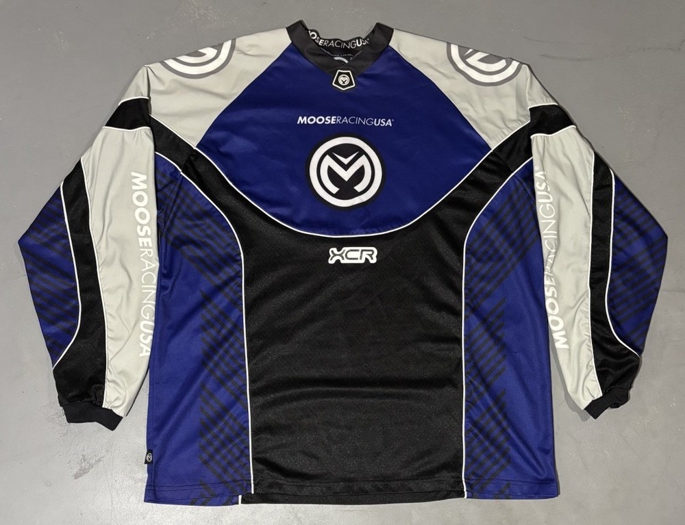 Vintage 90s Moose Racing Motocross Long Sleeve Jersey Size XL