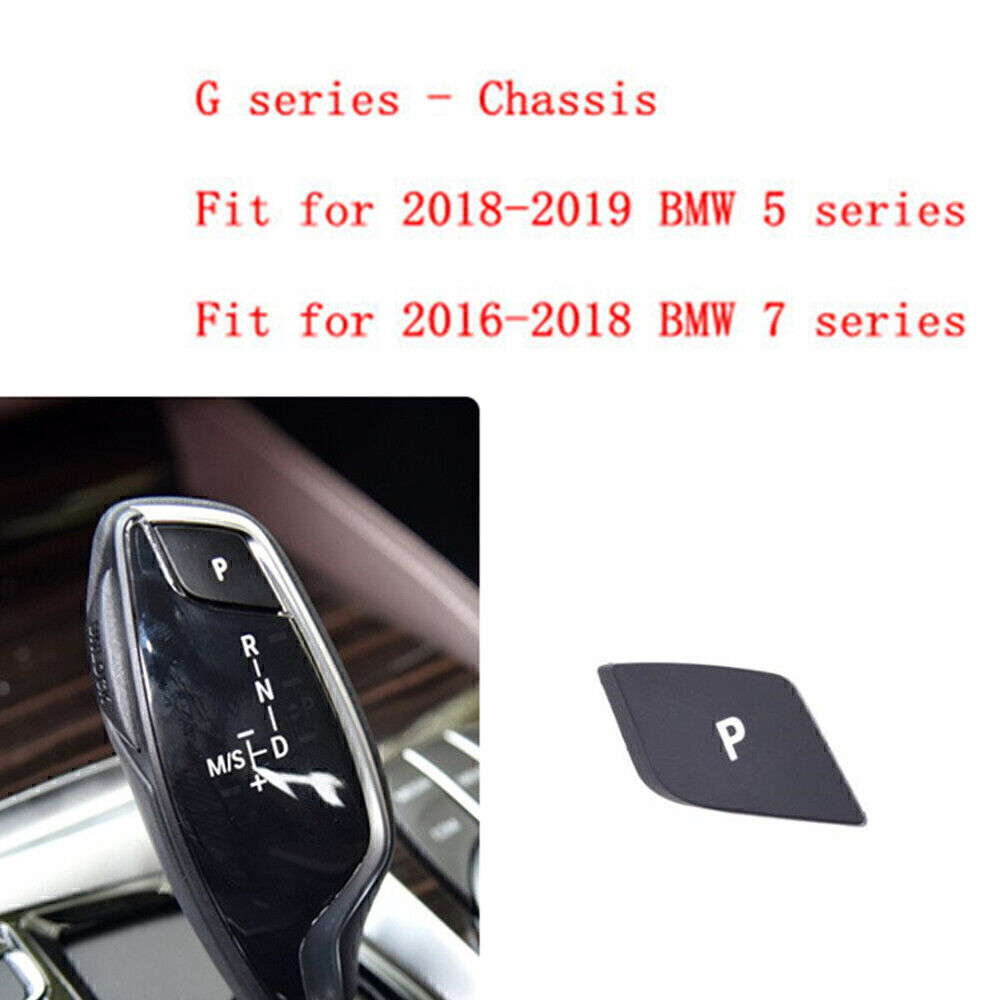 Inner Gear Shift Knob Lever P Button LHD Black For BMW G Chassis G30 G38 G12 G11