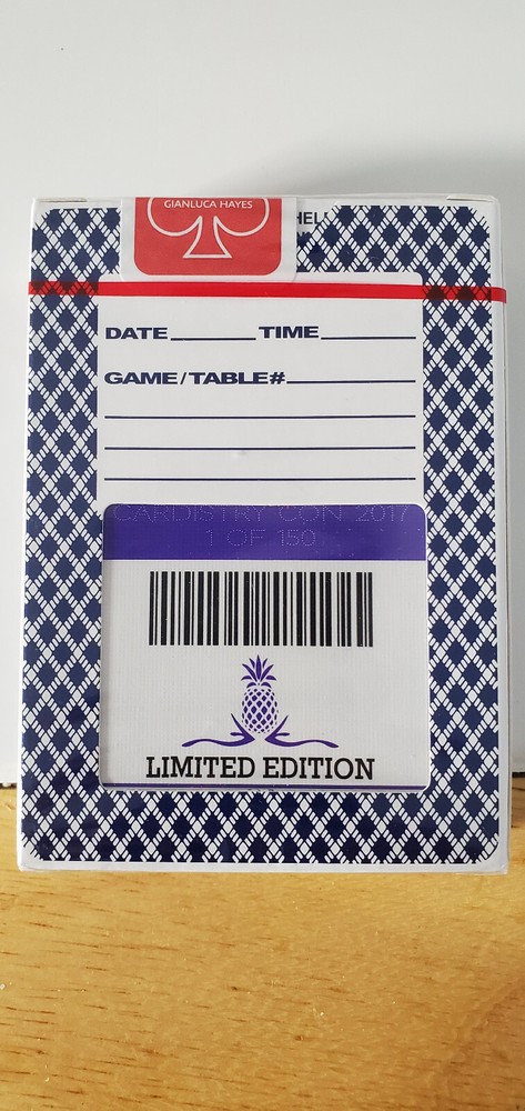 Aloha Blue Pineapple Beach Sealed Deck Limited Edition Cardistry Con 2017 1 of 150