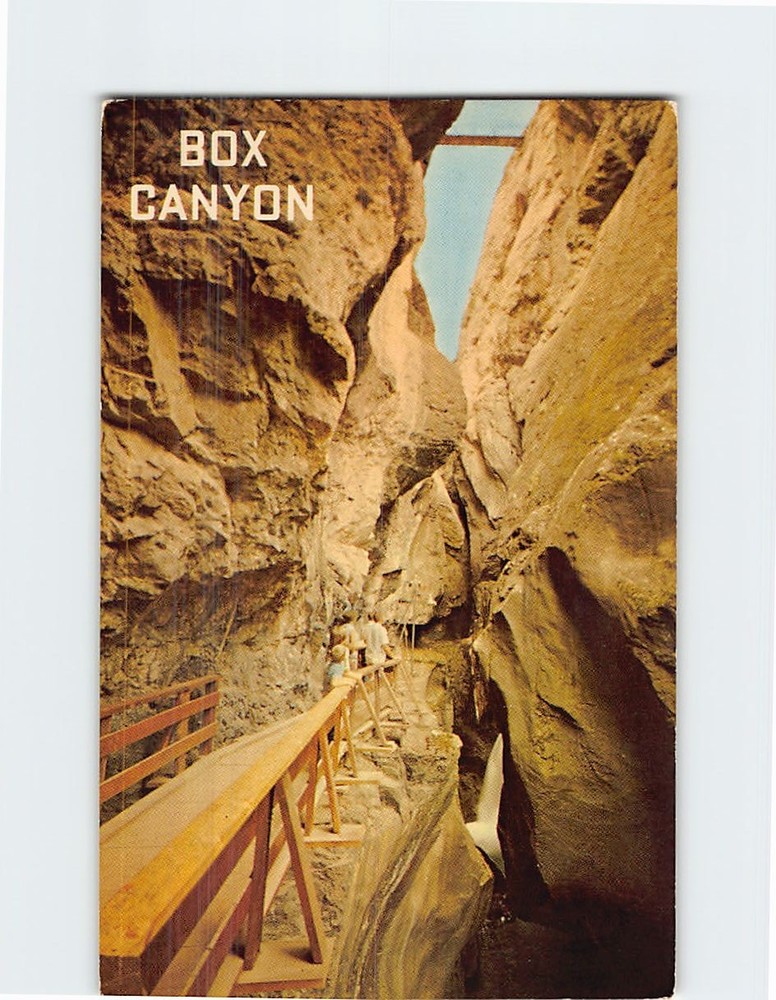Postcard Box Canyon Ouray Colorado USA