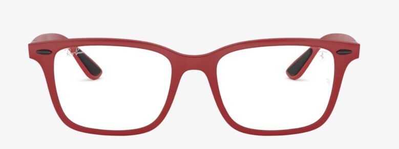 RAY-BAN RB7144M Scuderia Ferrari Collection Red Frames, Includes Glasses Case