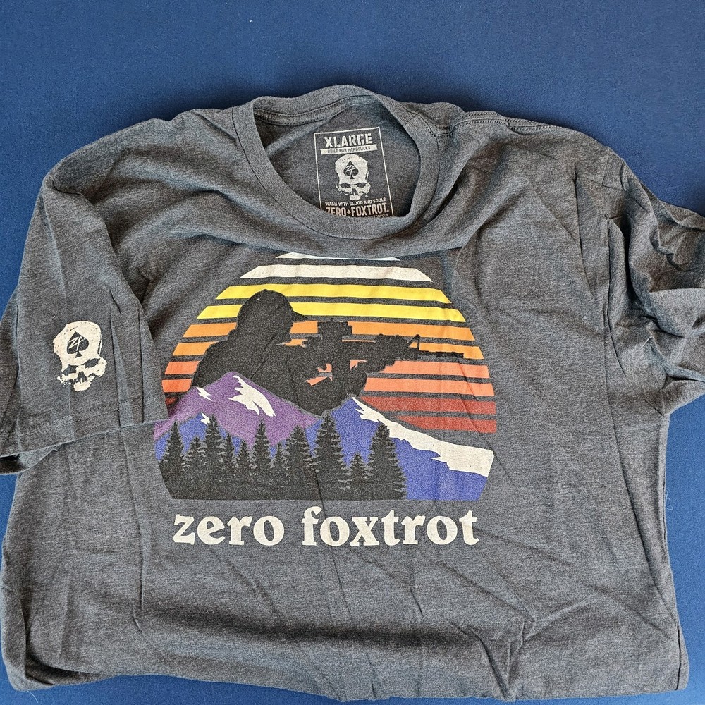 Zero Foxtrot shirt XL - Gray - Patagonia Parody - Mountain Rifle