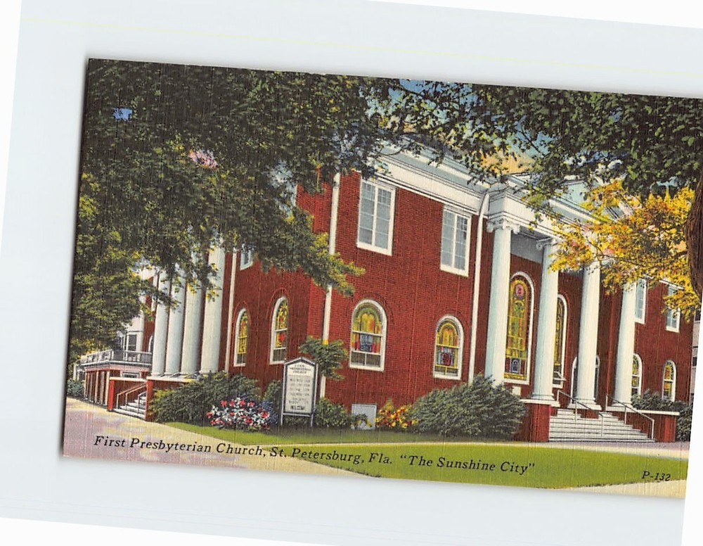 Postcard First Presbyterian Church St. Petersburg Florida USA