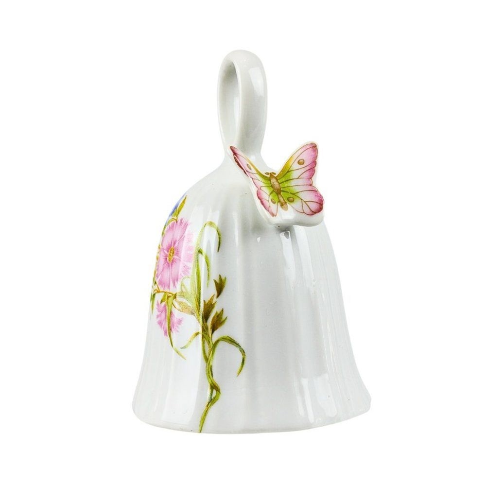 Butterfly Bell 3D Vintage Porcelain Mid-Century Modern Kitsch Cottagecore 1984