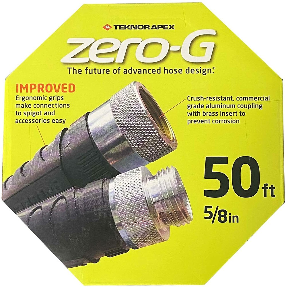 zero-G 4001-50 5/8In. x 50Ft Kink-Free Garden Hose - Gray