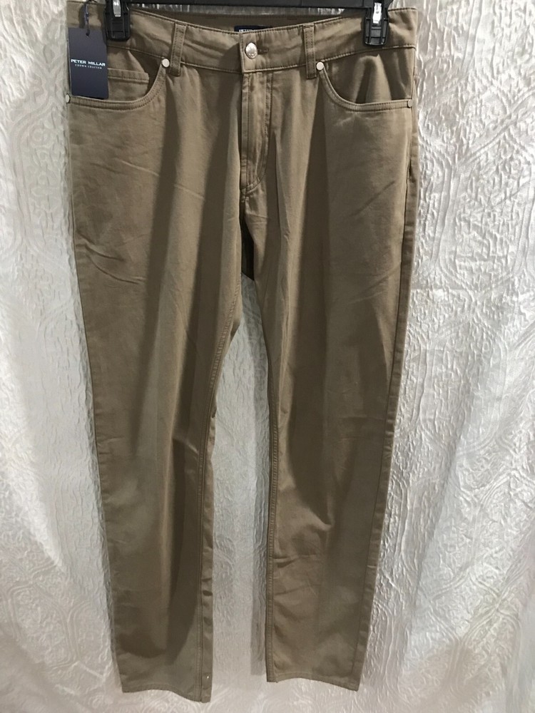 Peter Millar Crown Crafted Men's Size 34xL33 Delvin Five-Pocket Pants $245 NWT