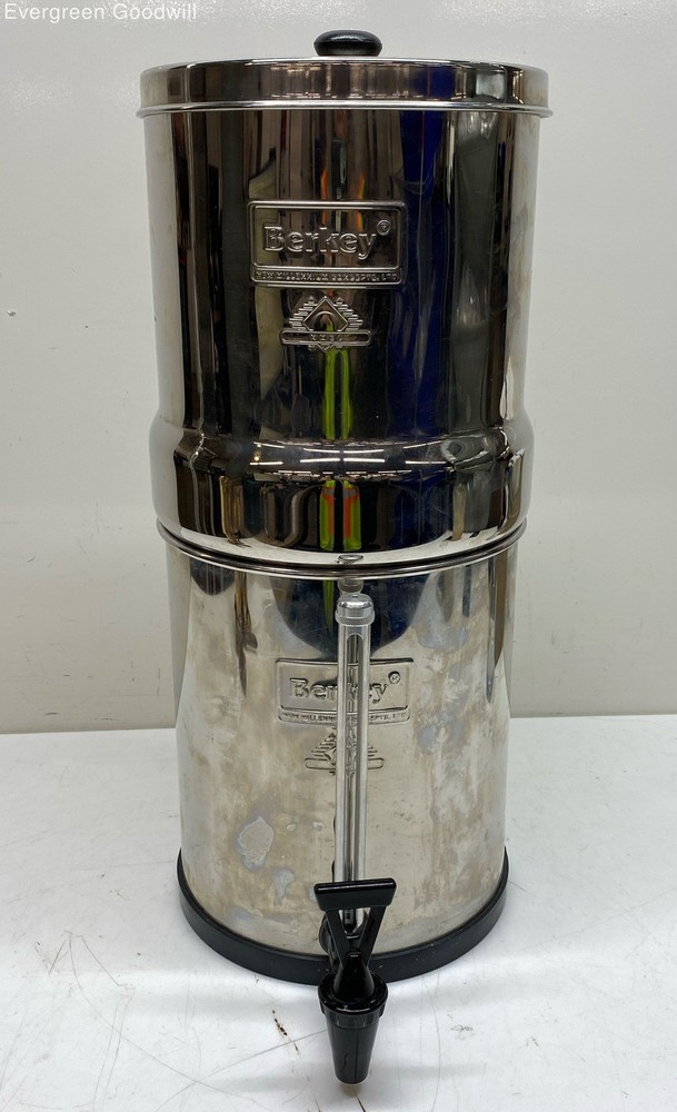 Berkey Stainless Steel Water Filtration System Tank Dispenser Untested