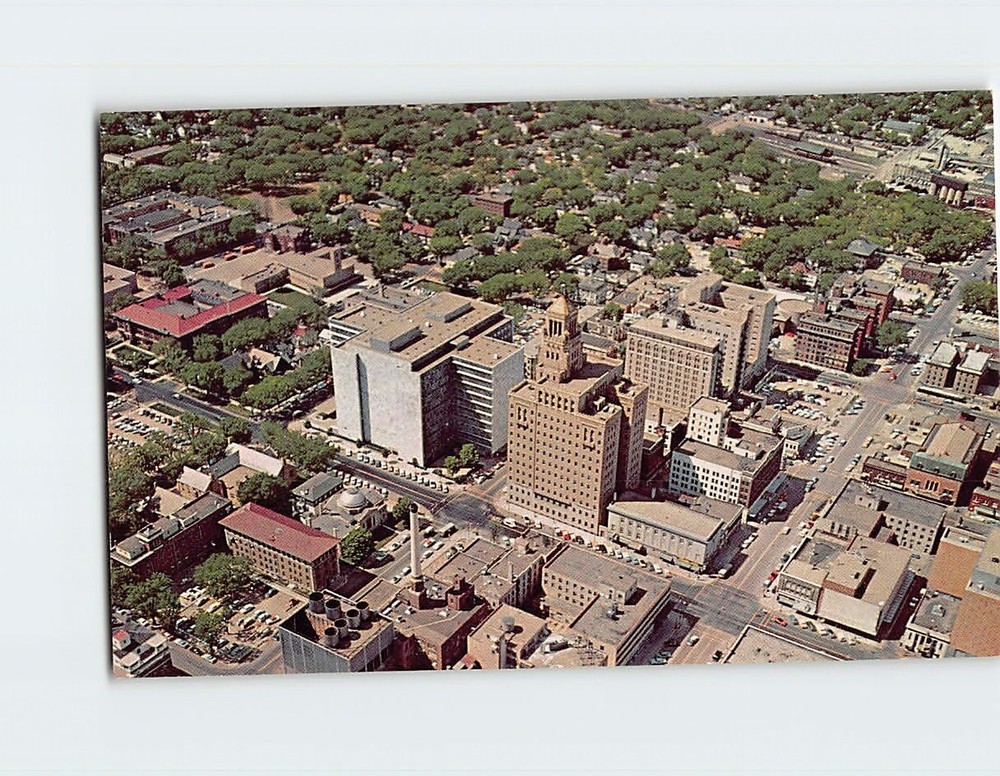 Postcard Aerial View Rochester Minnesota USA