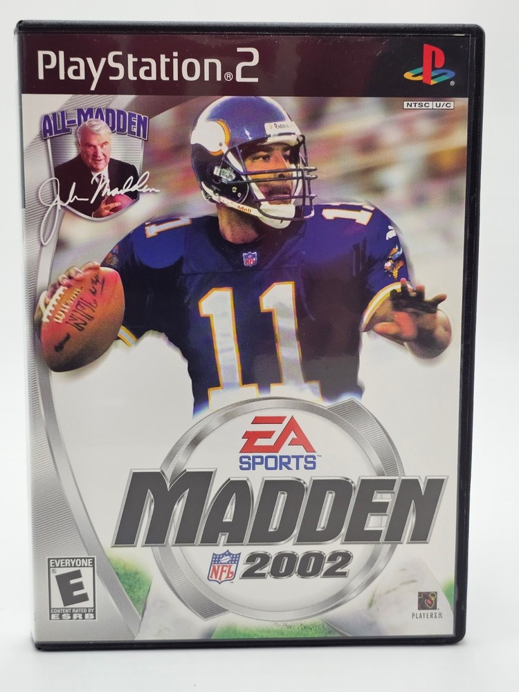 Sony Playstation 2 PS2 Madden NFL 2002 CIB Cleaned & Tested