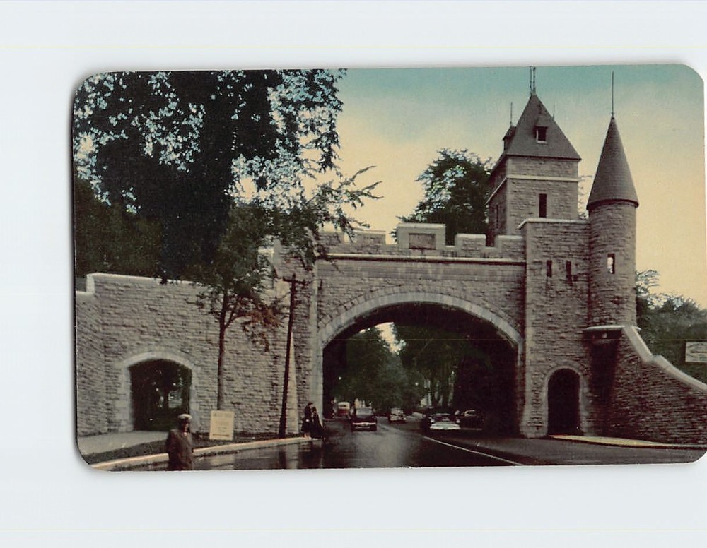 Postcard St. Louis Gate Quebec City Canada