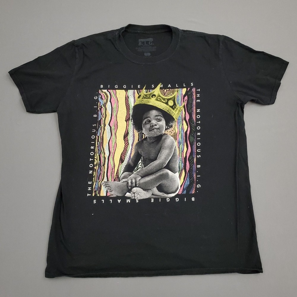Biggie Smalls Notorious B.I.G Shirt Mens Large L Short Sleeve Baby King Graphic