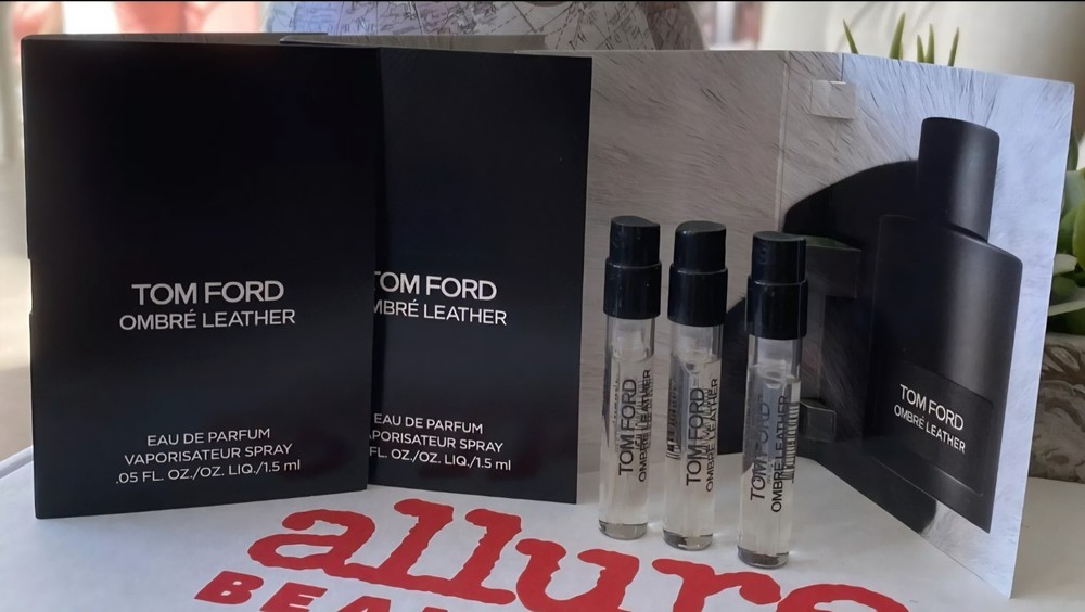 TOM FORD OMBRE LEATHER Edp 1.5ml .05fl oz x 3 COLOGNE PERFUME SPRAY SAMPLES