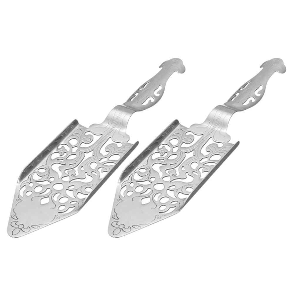 2 Reusable Absinthe Coffee Straw Spoons with Filters-image