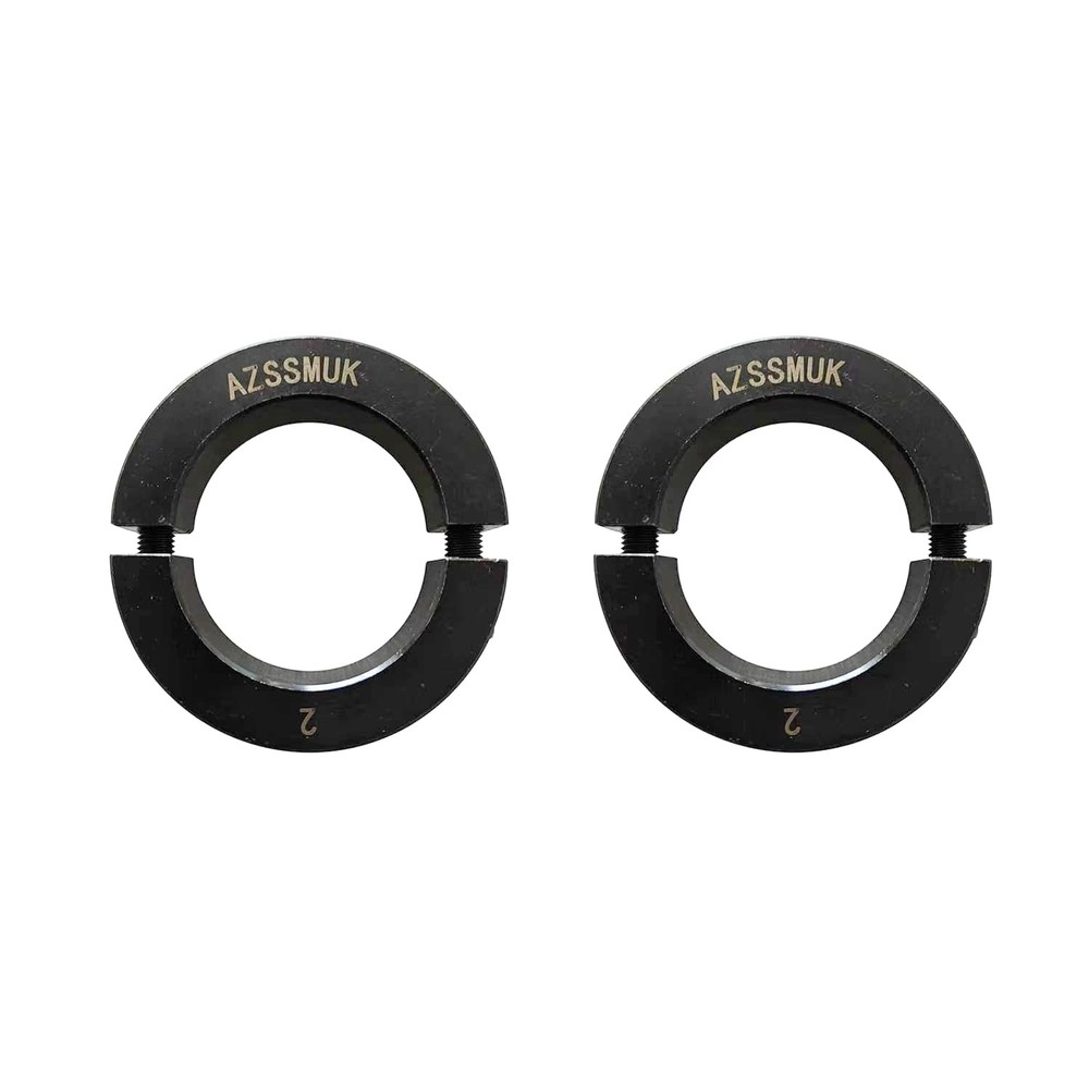 AZSSMUK Shaft Collar Bore 2'' Double Split Black Oxide Set Screw Durable Shaf...