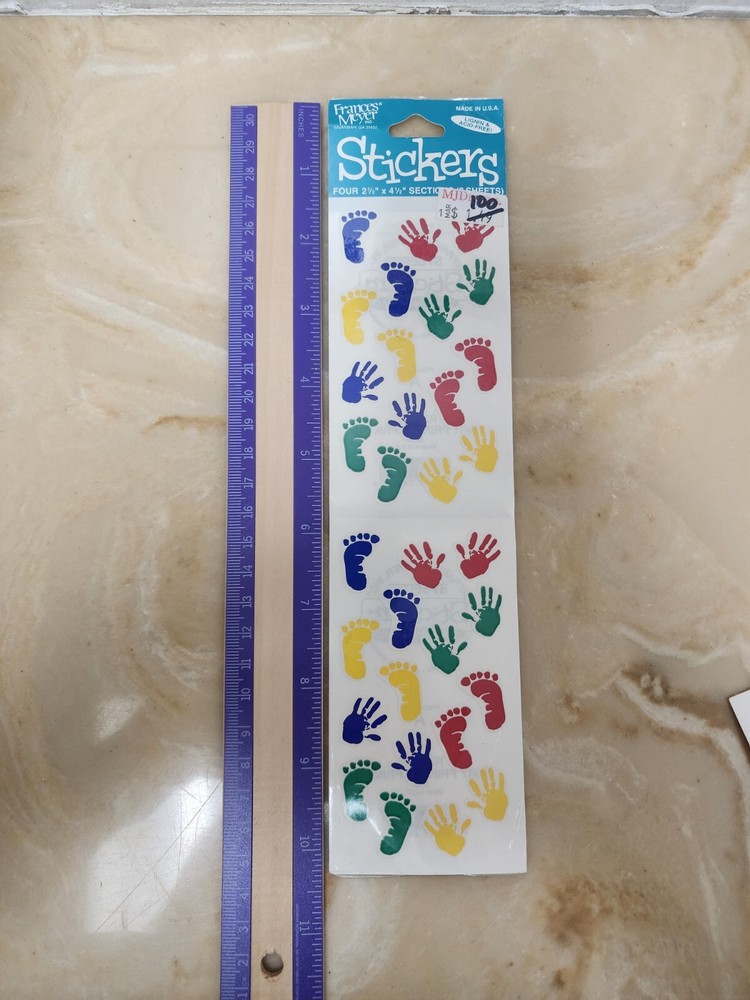 Vintage Frances Meyer Stickers Baby Prints Acid Free New In Package-image
