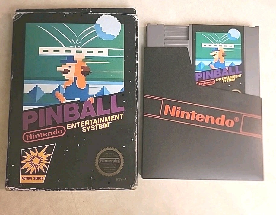 Pinball NES Original Game Nintendo Entertainment System 1985