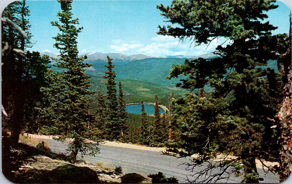 Vintage Postcard Echo Lake Mt Evans Denver Mountain Parks Colorado