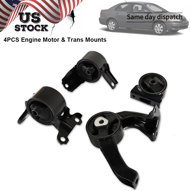 4pcs Motor & Transmission Mount Set for 2007-2012 Dodge Caliber 2.0L 2.4L L4 A5417 A5418