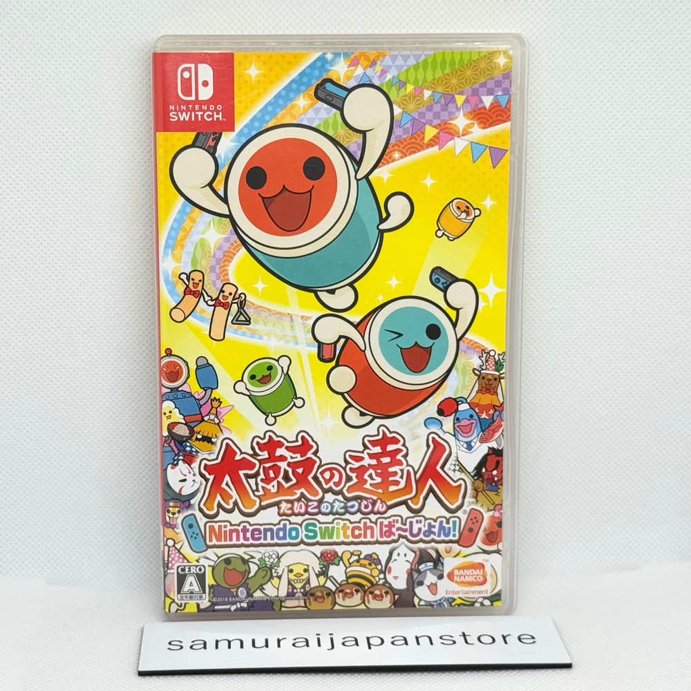 Taiko no Tatsujin JP Nintendo Switch Multilanguage Used Tested with Case
