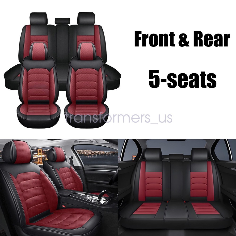For Hyundai Elantra 2017-2025 Car Seat Cover 5 Seat Full Set PU Leather Cushion