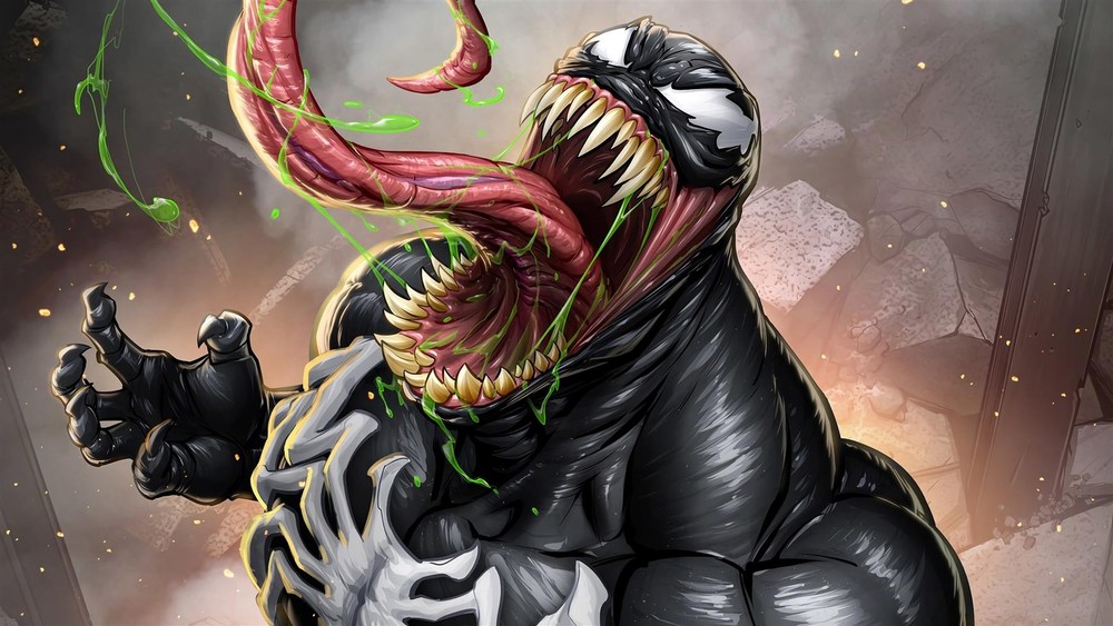 Venom Marvel  Metal Art Print Comics Poster 8in x 12in Lot Up