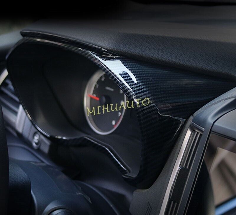LHD Carbon Fiber Car Interior Dashboard Instrument Trims For Subaru Forester SK