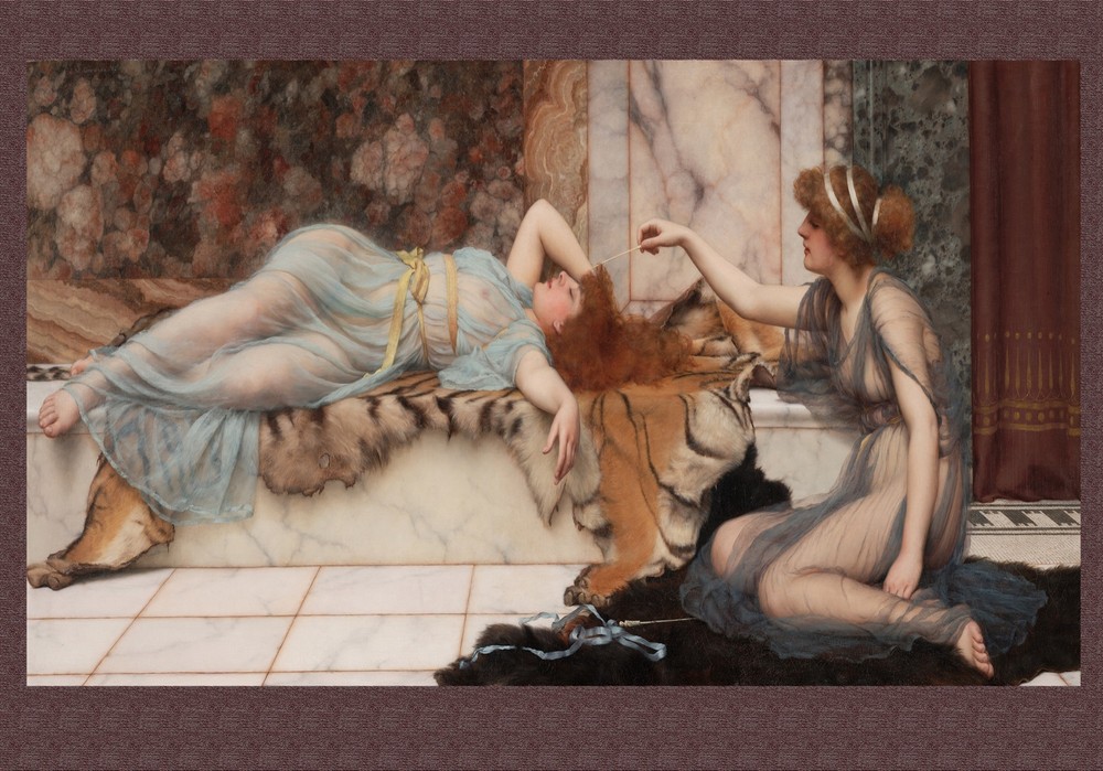 3374.Greek Painting with lesbian love game POSTER.School Home Room Art decor