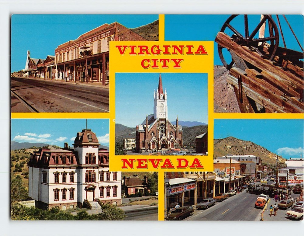 Postcard Virginia City Nevada USA