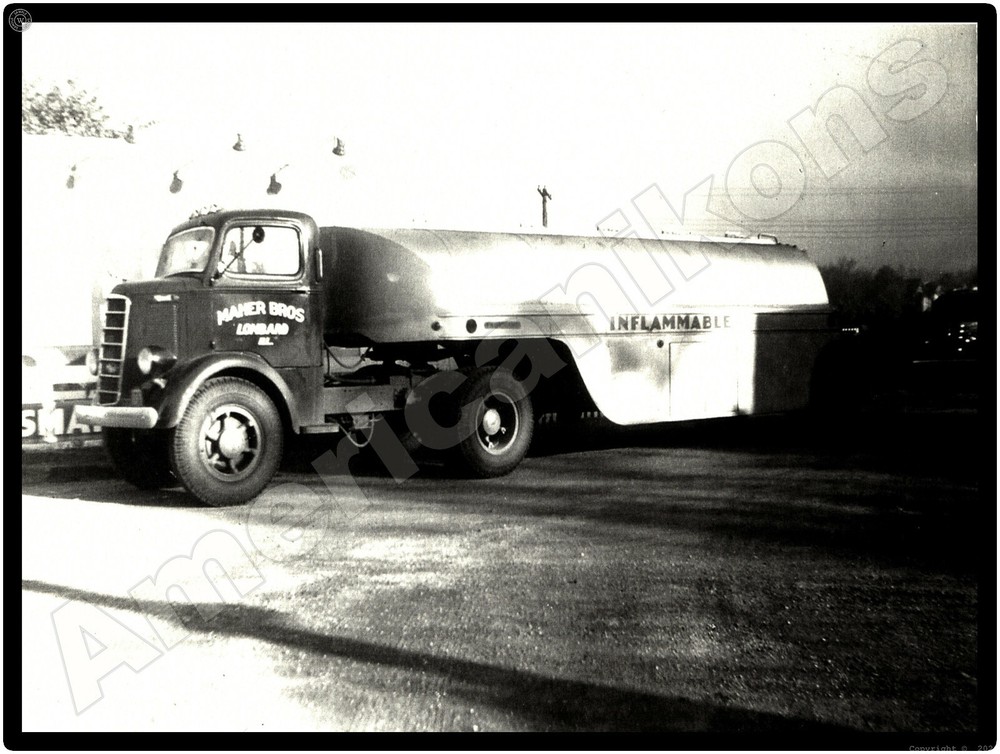 Mack Truck New Metal Sign: Mamer Brothers Fuel Tanker - Lombard, Illinois