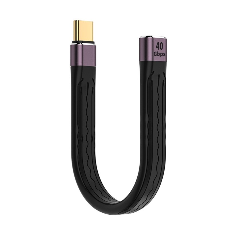 40Gbps USB-C PD 100W Fast Charging Extension Cable Type C Female to Male